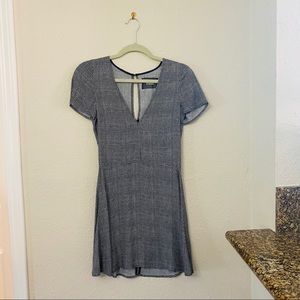 Reformation Houndstooth Mini Dress
